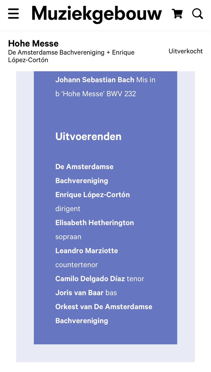 LeandroMarziott's tweet photo. Concert in Amsterdam! ⭐️
3rd December 20:15 
Bach’s Mass in B minor at Muziekgebow! 

https://t.co/93nqBjRUaq https://t.co/TVFMCLXNTN
