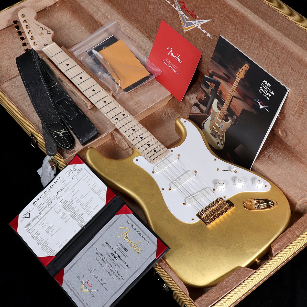 1484shibuya's tweet photo. 最古参のマスタービルダー“グレッグ・フェスラー”製作のEric Clapton Stratocaster NOS Gold Leafが入荷!!サウンドはもちろん、見た目も素晴らしい1本、ぜひご検討くださいませ!
https://t.co/OLzbY7HuBq
#Fender #Ericclapton #GregFessler #gold #goldleaf #金箔 #stratocaster https://t.co/svwfJiThnm