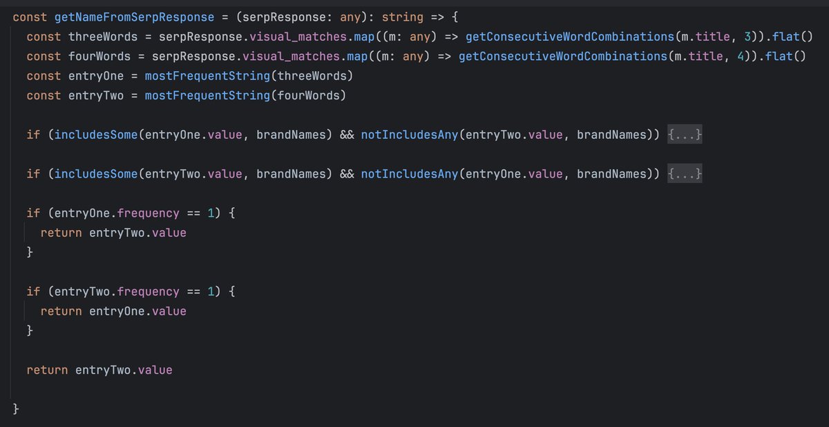 airon_tark's tweet image. React routine: a bit magic to parse sneaker name from the Serp API response ✨ #reactjs #serpapi #peepapp #tark