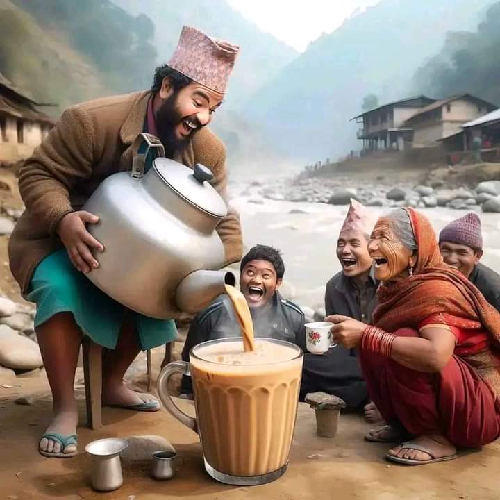 लो आउनुस चिया पिउ।। आफू त जो चिया प्रेमिनै परियो🙏🙏