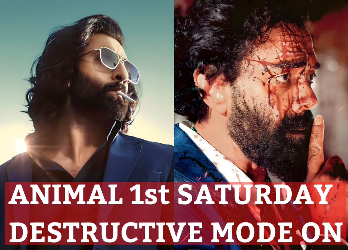 rohitjswl01's tweet photo. All Paid bots…. Hide your faces… or identities as ANIMAL has taken DESTRUCTIVE MOOD TODAY….. 

FILM is Selling 2 Lakhs Tickets per hour….. Audience loving the film and have accepted this genre with open arms….. 

Film is HEADING towards ₹200cr as 1st weekend in INDIA… Nett - All Lang..

#Animal #BobbyDeol #AnilKapoor #sandeepReddyVanga #Tseries