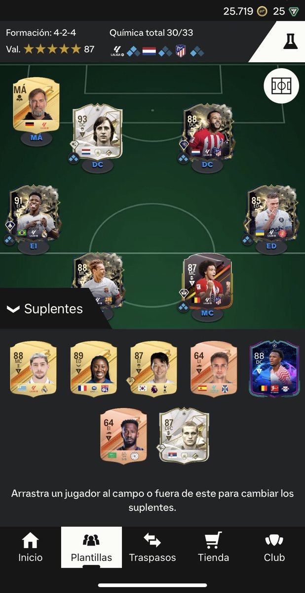 elpandaa_'s tweet photo. Vendo cuenta ultimate team ea fc 24 PS5.
✅mercado activo y web app
precio negociable.
Plantilla valorada en mas de 9 millones segun futbin.
#eafc24 #ultimateteam https://t.co/hGvar8VM2R