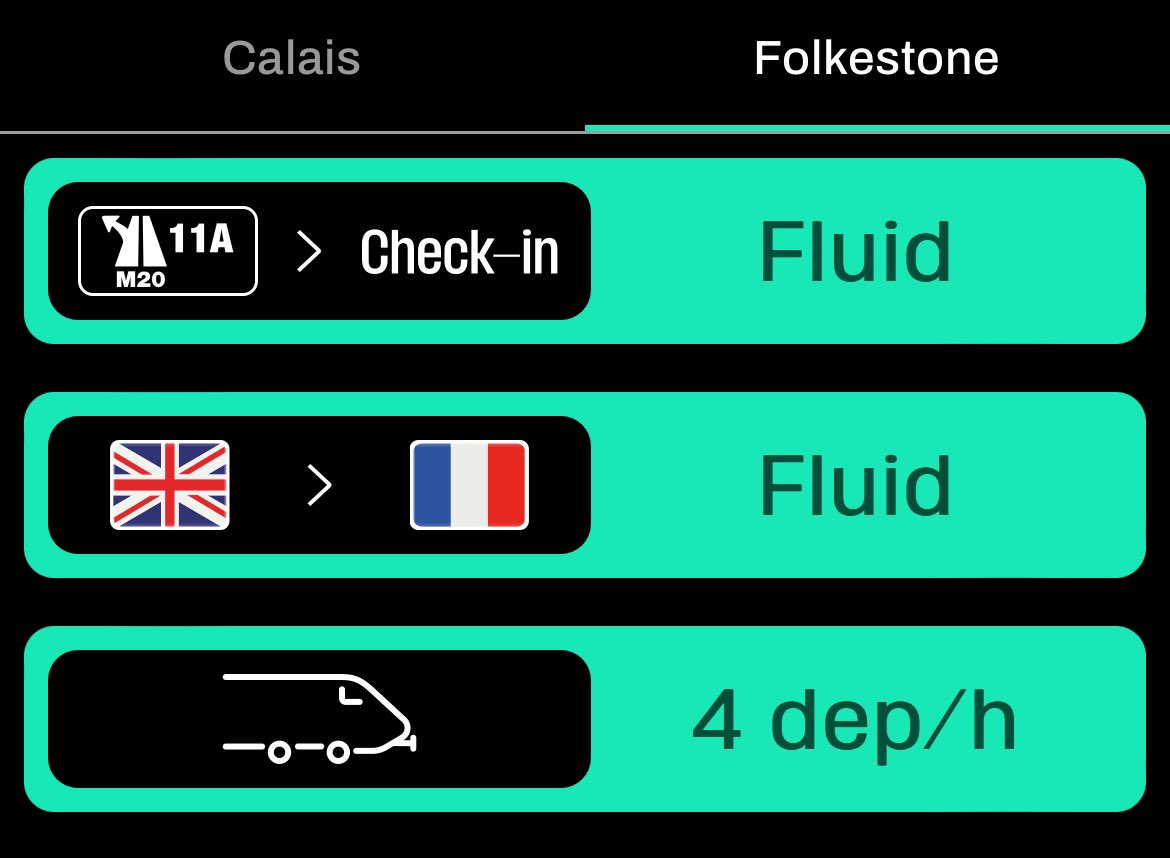 velomoho's tweet photo. @TruckShuttle on the ball again in Folkestone. I’ve been here an hour &amp; a half &amp; only 2 trains have gone 🤔😕#eurotunnel 🇬🇧 🚛 🇫🇷 #CrapApp https://t.co/mA8lT2FNYe