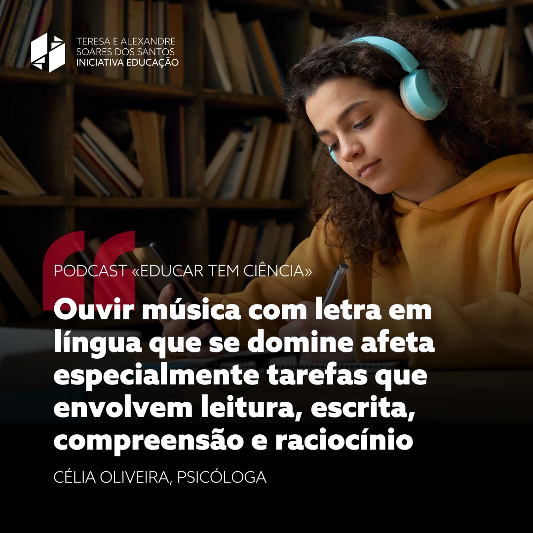 Iniciativa_Educ's tweet image. 🎼 Porque gostamos de #música? Quais são os benefícios da #educação musical? Torna as pessoas mais inteligentes? Quando (e como) começar a #estudar música? No «Educar tem Ciência» desta semana, a psicóloga Célia Oliveira fala sobre o poder da música: rb.gy/gwle5r