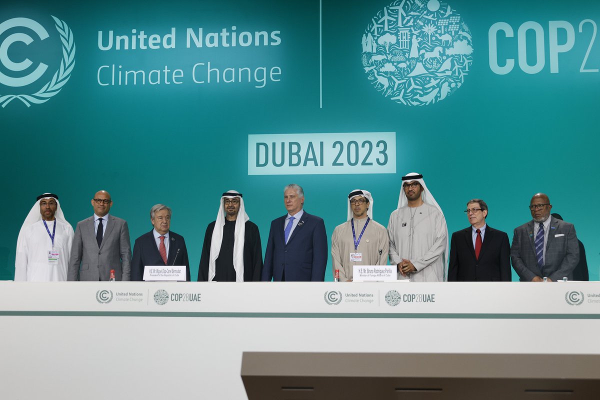 Inaugurada la Cumbre de Líderes del Grupo de los 77 y China, que tiene lugar en el marco de la #COP28.

<a href="/DiazCanelB/">Miguel Díaz-Canel Bermúdez</a> preside esta Cumbre en calidad de presidente de esta agrupación de países del Sur.

#CubaG77