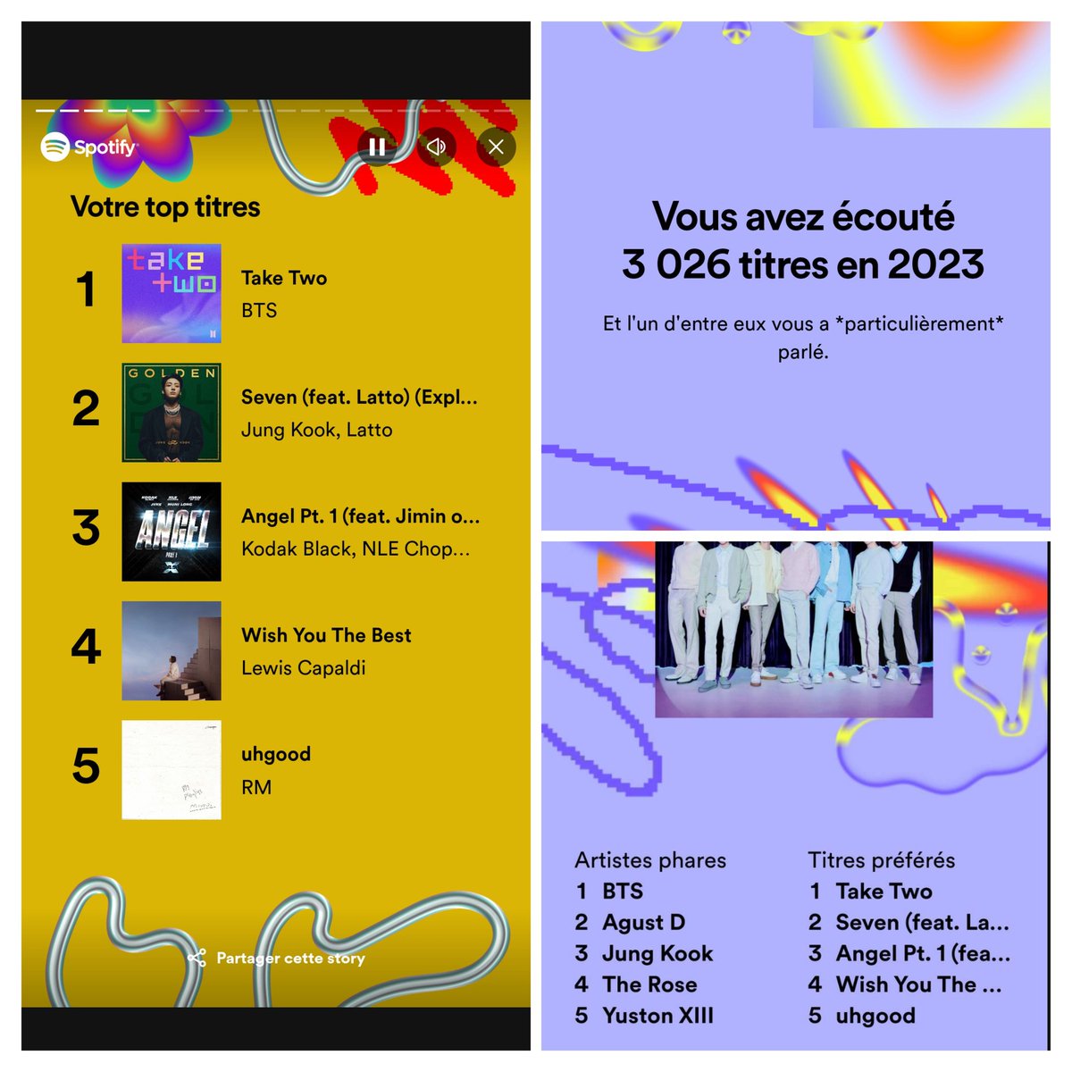 AlineTbrn's tweet photo. Spotify/YT --> une même tendance ressort on dirait 😅🥰💜
#OT7forlife
#ARMYonSpotify
#ARMYonYoutube https://t.co/ruzFmtX4hj