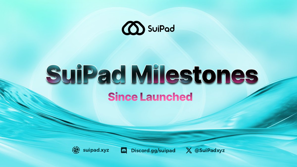 An Epic Milestones since #SuiPad launched! 🌟

Crossing 9 remarkable months of #SuiPad on <a href="/SuiNetwork/">Sui</a>, in collaboration with our partners.

A moment to reflect on the remarkable achievements, thanks to the dedication of our amazing team and the support of the #SuiPad Army. 🤝

✅