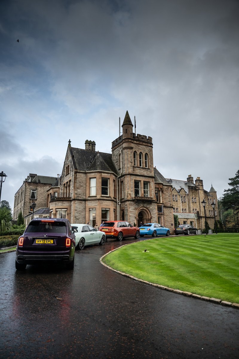 GRANGEMOTORS's tweet photo. Rolling in Style! 

A majestic convoy of #Rolls-Royce luxury cars.

#RRCullinan #RRGhost #RRPhantom #RRSpectre #SpiritElectrified #RollsRoyceEdinburgh https://t.co/FQIV9T8YIj