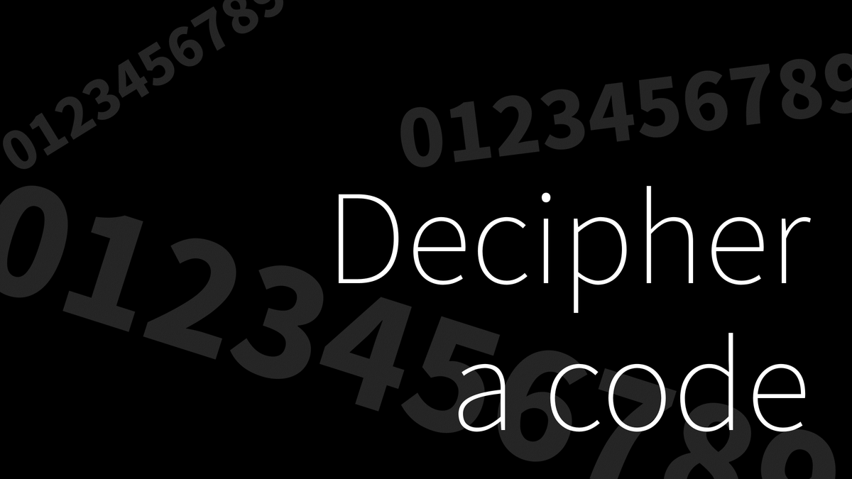 a2k_shin's tweet photo. 謎ノCODEガ公開サレタ.
CODEヲ解読セヨ.
"Decipher a code"
-想定所要時間:10min.-60min.
-検索ノ利用ヲ前提トシテイル.
-ヤヤ高難度(タブン).
#DecipherACodeRiddle
https://t.co/eWYrKLfx8h https://t.co/syHMpddNwB