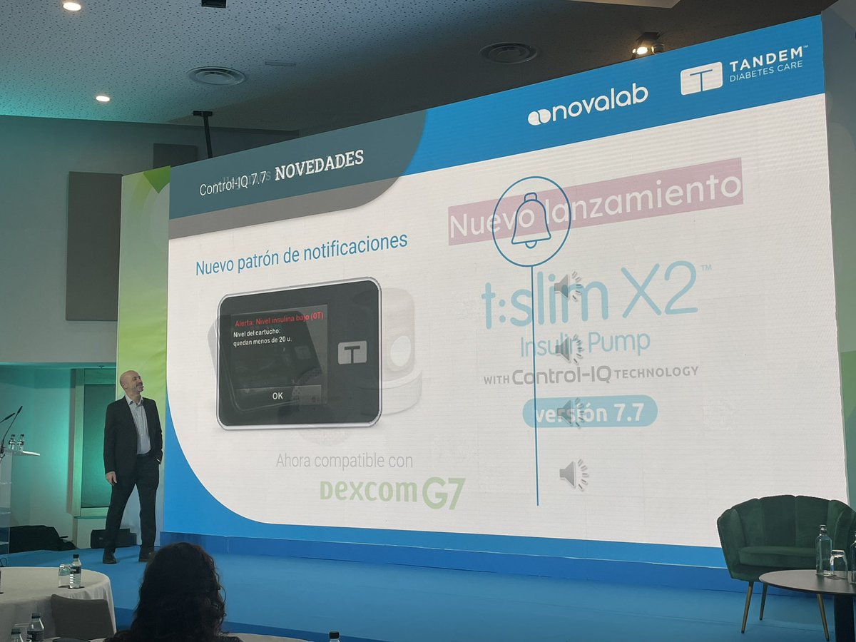 TechnoDiabetes's tweet image. Great news from #Spain 🇪🇸 Just launched #TandemTSlim v 7.7 software with #DexcomG7 integration 🚀 among other changes… Smaller and more accurate #CGM sensors for #plwd @dexcom @TandemDiabetes @AirLiquide_ES