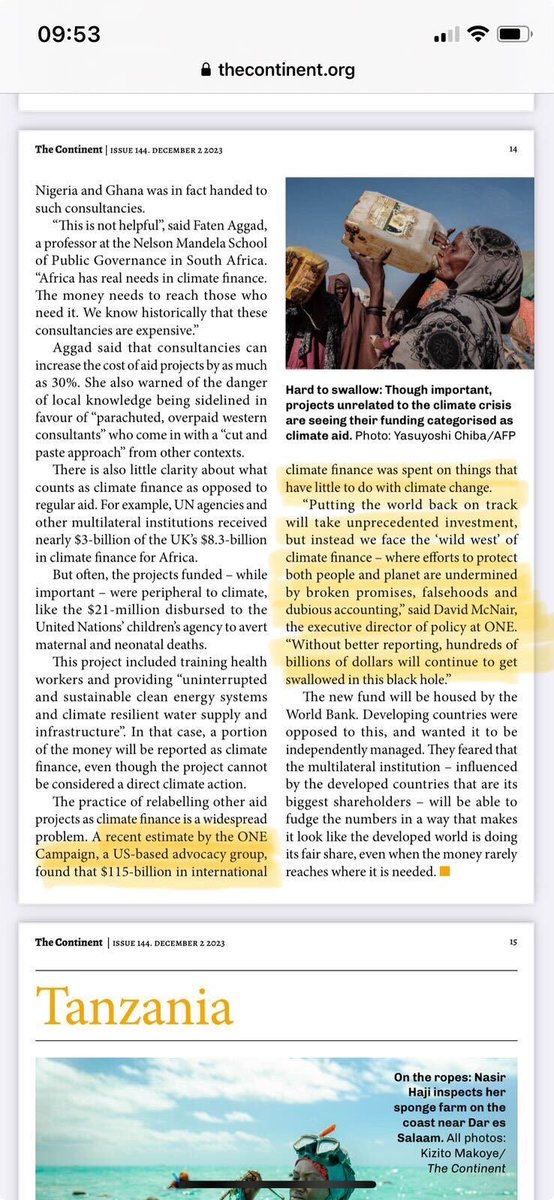 David_McNair's tweet photo. #TheClimateFinanceFiles featured in @thecontinent_
#COP28 https://t.co/jbbe7xZLra