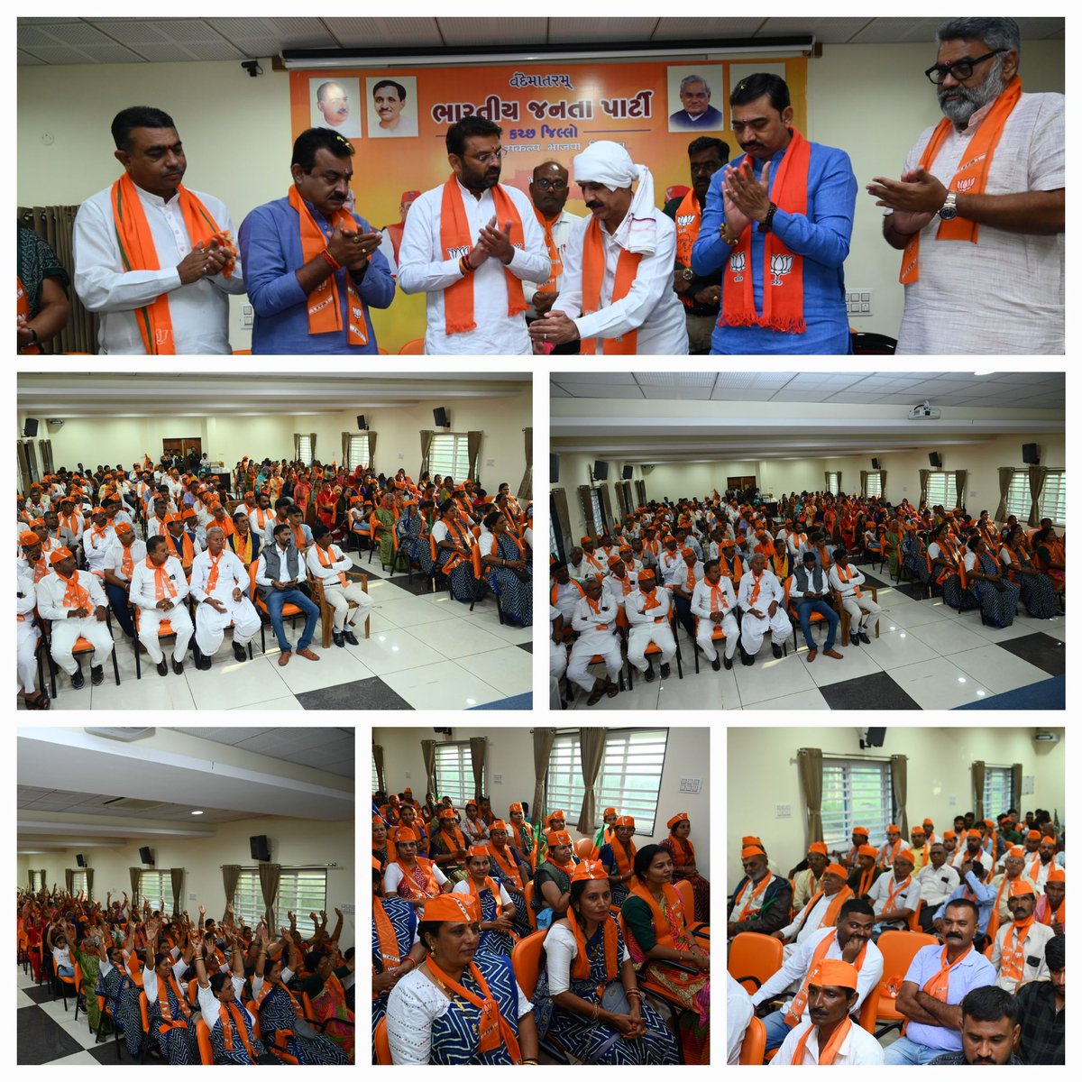 RaviNamori's tweet photo. અંત્યોદય સમાજ કચ્છ દ્રારા દિવાળી સ્નેહ-મિલન..
 કચ્છ કમલમ્
 કચ્છ જીલ્લા ભાજપ મધ્યસ્થ કાર્યાલય મધ્યે યોજવામાં આવ્યું..
@BJP4KUTCHH ના પ્રમુખ શ્રી @iDevjiVarchandજી, ના અધ્યક્ષ સ્થાને & @BJP4Gujaratના મહામંત્રી અને કચ્છના સંસદસભ્ય શ્રી @VinodChavdaBJPજી,
@bjpscmorchaguj ના પ્રમુખ શ્રી @GautamtGediyaજી, કચ્છ ભાજપ સંગઠન પ્રભારી શ્રી  કશ્યપભાઇ શુકલ, શ્રી @iKeshubhaiPatel  (ધારાસભ્ય શ્રી ભુજ વિધાનસભા),
શ્રી @pmjadejamla  (ધારાસભ્યશ્રી અબડાસા, શ્રી @aniruddhdavebjp , (ધારાસભ્યશ્રી માંડવી) શ્રી @BJPVirendrasinh  (ધારાસભ્યશ્રી રાપર વિધાનસભા), શ્રીમતિ @maltibenbjp (ધારાસભ્યશ્રી ગાંધીધામ), જીલ્લા ભાજપના મહામંત્રીઓ શ્રી @NPPrajapatiBJP,શ્રી  દીલીપભાઇ શાહ, શ્રી @Dhaval_BJP , શ્રીમતિ કુંવરબેન મહેશ્ર્વરી(ચેરપર્સનશ્રી કચ્છ જીલ્લા પંચાયત સામાજીક ન્યાય સમિતી),
શ્રી મતિ કેશરબેન બગડા  (પ્રમુખ શ્રી રાપર તાલુકા પંચાયત), શ્રી @JMadhapariya, શ્રી એ.એસ.ગરવા સાહેબ(પૂર્વ-એડીશનલ ચીફ PGVCL), શ્રી અશોકભાઇ હાથી, શ્રી પ્રેમજી મંગરીયા,શ્રી પચાણ માતંગ ડાડા, ઉપસ્થિત રહ્યા હતા..

મોટી સંખ્યામાં અંત્યોદય સમાજના લોકો ભારતીય જનતા પાર્ટી ની વિચારધારા માં સામેલ કરવામાં આવ્યા હતા..(1/1)