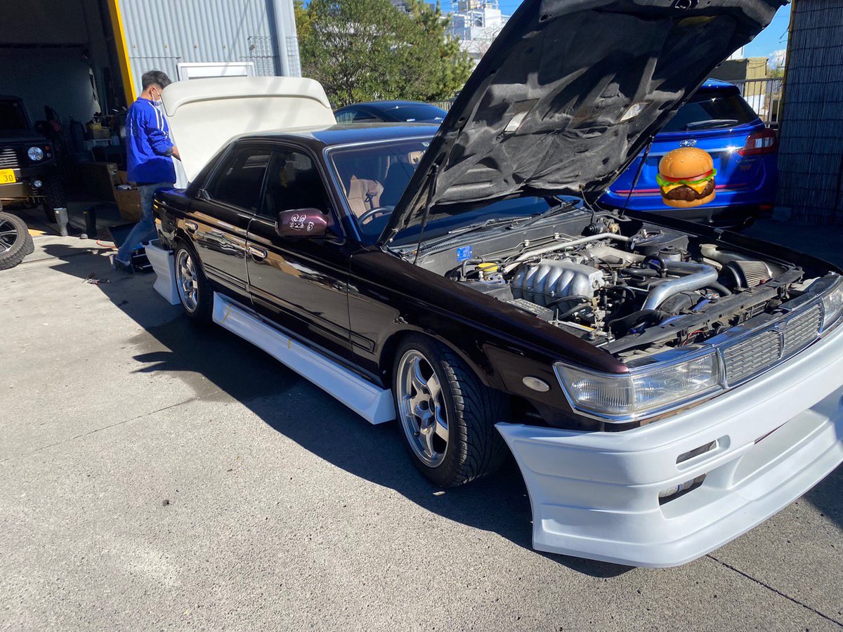 nyamuusa00's tweet image. 今日はクニーズのエアロ
チリ合わせしたけど
インタークーラーが当たっちゃって
何回も加工🥹🥹

自分でやるから楽しくて気づいたら夜𖤐 ̖́-

 #nissan #c33 #c33laurel #laurel #c33ローレル #jdm  #ドリフト #全塗装
  #エアロ  #クニーズ