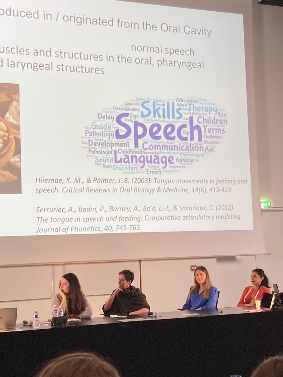 SLTLoulou's tweet photo. Really interesting panel presentations on interactions between #phonation & #swallowing - reflecting on my own clinical practice in #paediatrics #PFD & as Dr Rehab Awad emphasised, role of the “beautiful larynx” in Ax & mgt (@claire_slinger a fav phrase, right!) #ESSD2023 https://t.co/NVXRrRNZQ4