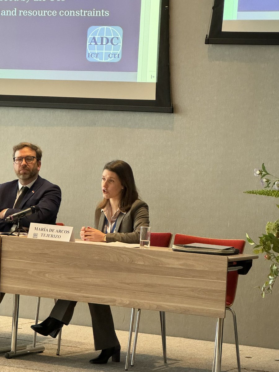 adc_ict's tweet photo. María de Arcos Tejerizo shares important notions of digital evidence and the challenges it presents to #fairtrial rights with our conference attendees. Digital evidence presents unique features in terms of its collection, processing, reliability and authenticity #ADCConf23 https://t.co/Z0itUWoxkp