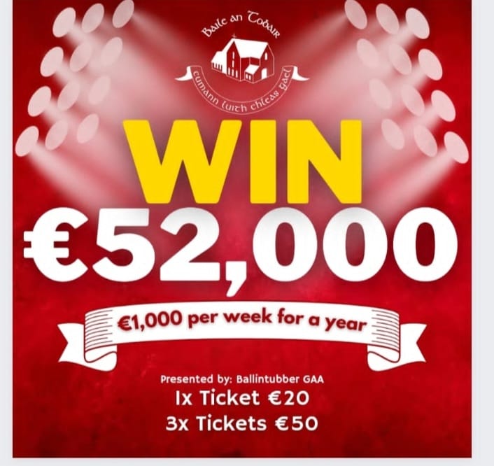Win €52,000
A grand a week for the year
win52k.ie