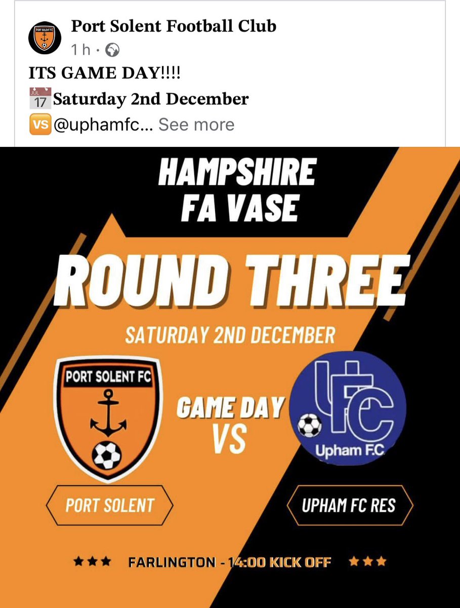 SteveJes2's tweet photo. Come along and support @Port_Solent_FC at Farlington PO61UN 2pm kick off @MidSolent @Pompey_Football @uphamfc @Stephen63794255 @NonLeagueClub_ @Groundhopper174 @Statthopper https://t.co/Clwv96Ybht