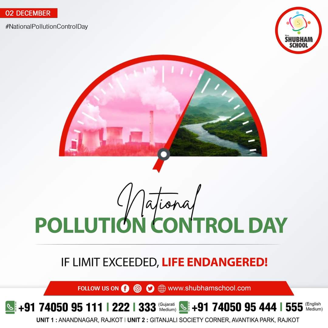 𝗡𝗮𝘁𝗶𝗼𝗻𝗮𝗹 𝗣𝗼𝗹𝗹𝘂𝘁𝗶𝗼𝗻 𝗖𝗼𝗻𝘁𝗿𝗼𝗹 𝗗𝗮𝘆 !! 🌏

#NationalPollutionControlDay #pollutioncontrol #airpollution #pollution #environment #climatechange #cleanair #saveearth #airquality #nature #india #savewater #globalwarming #savetheplanet #ramahlingkungan