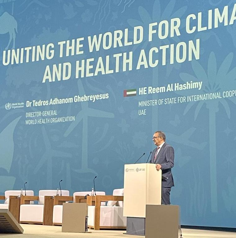“Our addiction to oil, gas, and coal is not just an act of environmental vandalism. From a health standpoint, it is also an act of self-sabotage,” said <a href="/WHO/">World Health Organization (WHO)</a> Director-General <a href="/DrTedros/">Tedros Adhanom Ghebreyesus</a> at #COP28.