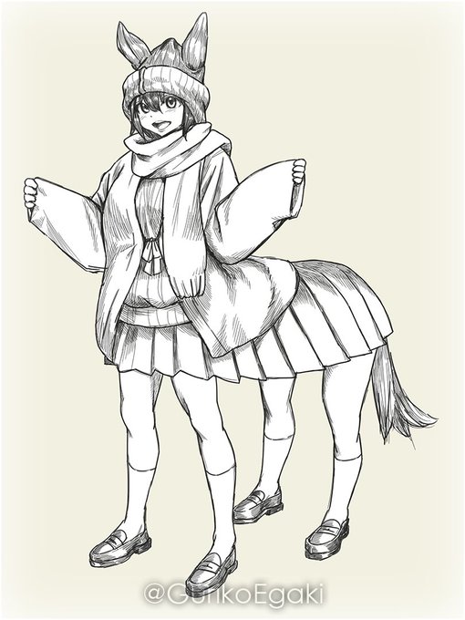 久々にオリジナル描いたね。ケンタウロスって性器丸出しっぽくて好き 