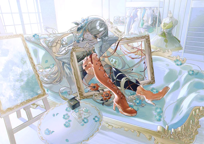 四周年おめでとうございます… #ヰ世界情緒4周年 #ヰ世界情緒イラストコンテスト