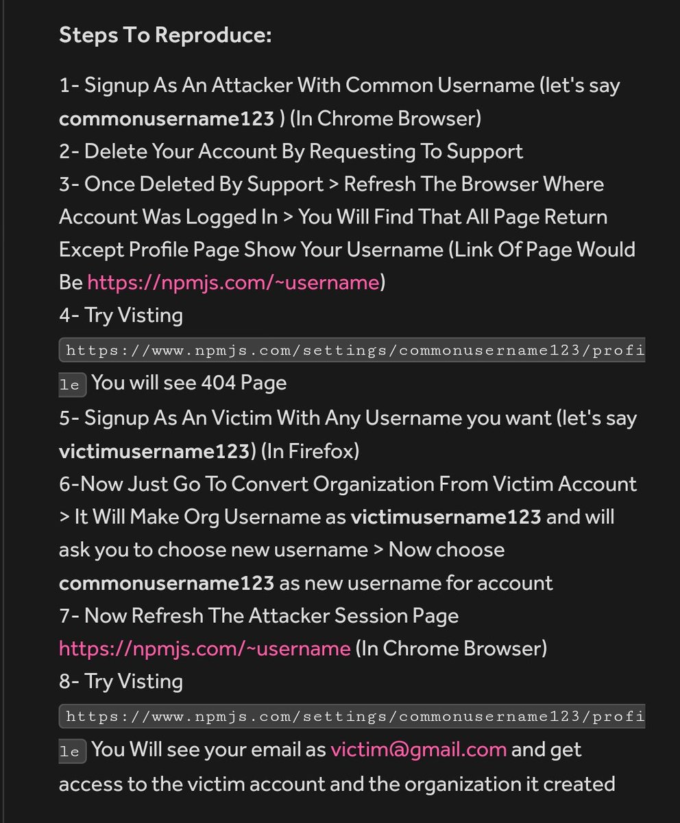 Account Sessions Still Active And Binded To Older Username After Changing Username  - Total 6000$  Reward Receive from GitHub for this issue.

Full Write-ups :- blog.cyberxplore.com/we-hacked-gith…

#bugbountytips #bugbounty