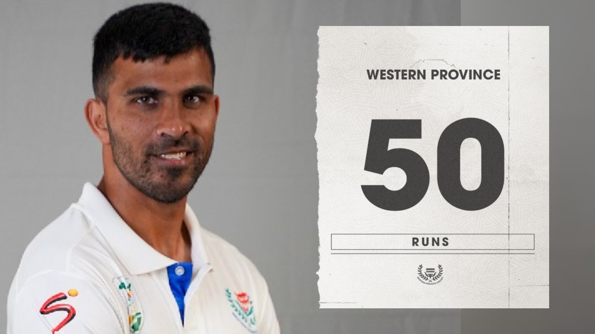 WP_Blitz's tweet photo. 50 up Yaseen Vallie. 🏏👏
#WPcricket #westernprovince #BoyInBlue💙 #4DaySeries https://t.co/6ePHYhxukl
