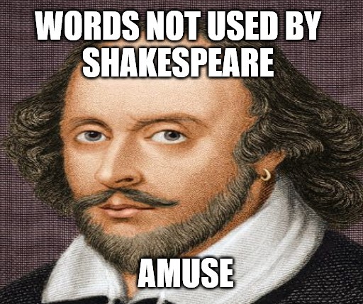 Sometimes you're surprised that a common word was not used by our greatest playwright. #TeamEnglish #Engchat #drama #Shakespeare