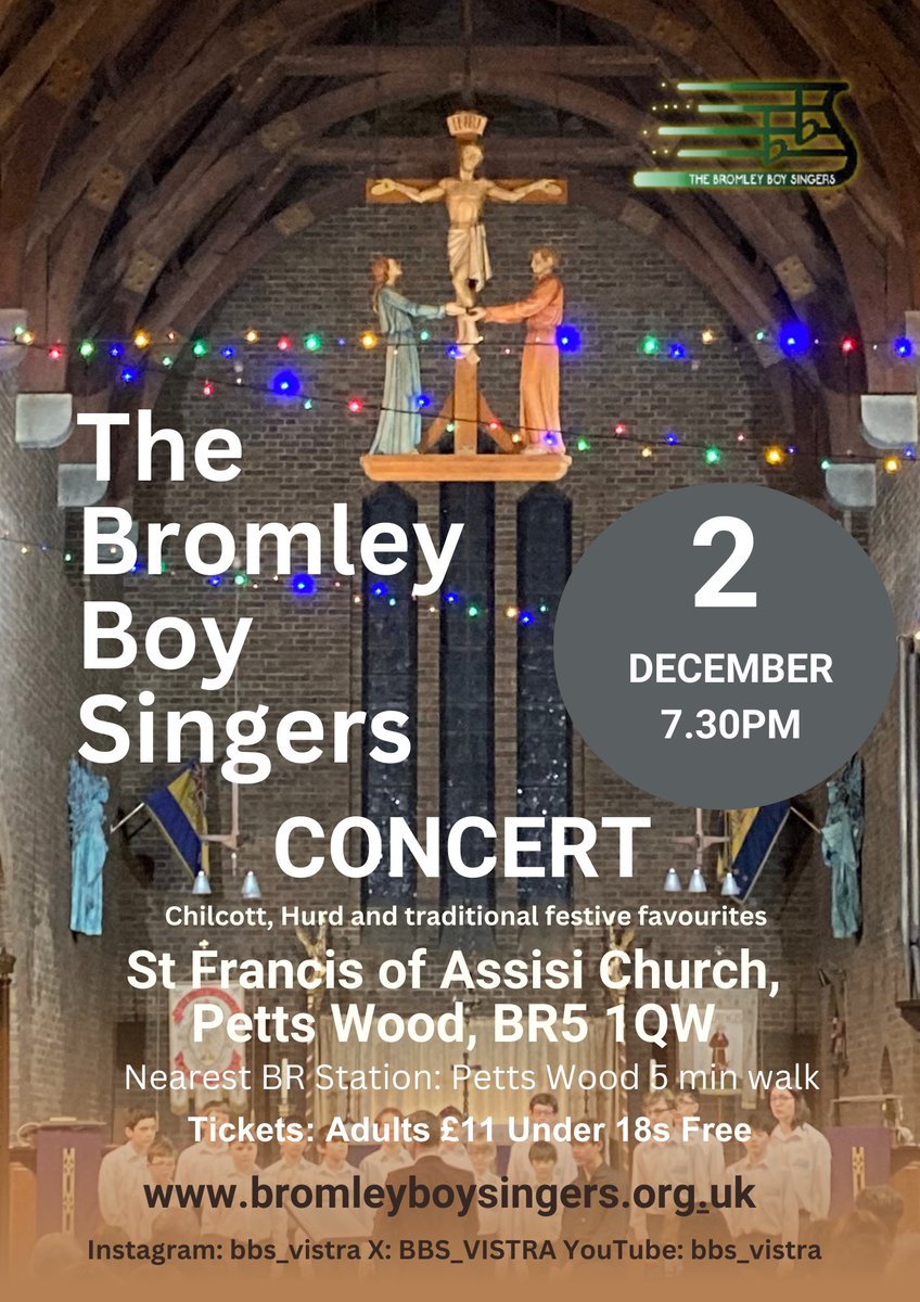 Tonight’s the night! Visit bromleyboysingers.org.uk to book your tickets 🎼🎄#concert #bromleychoir #christmasevent