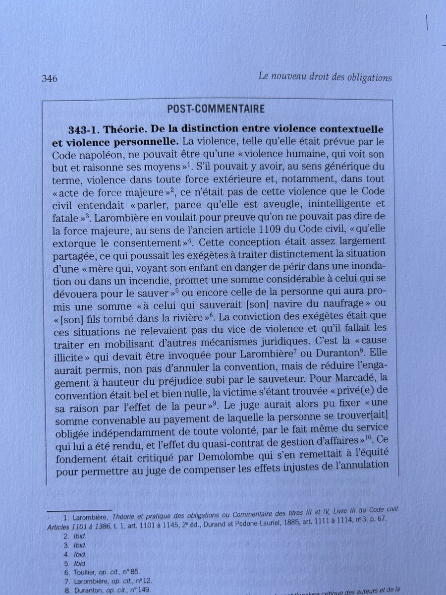 Promo : en guise de cadeau de Noël, relecture des épreuves de la troisième édition du « nouveau droit des obligations » que j’ecris avec G. Chantepie.

Sortie premier trimestre 2024.

Cette nouvelle édition est enrichie de « postcommentaires ». 👇