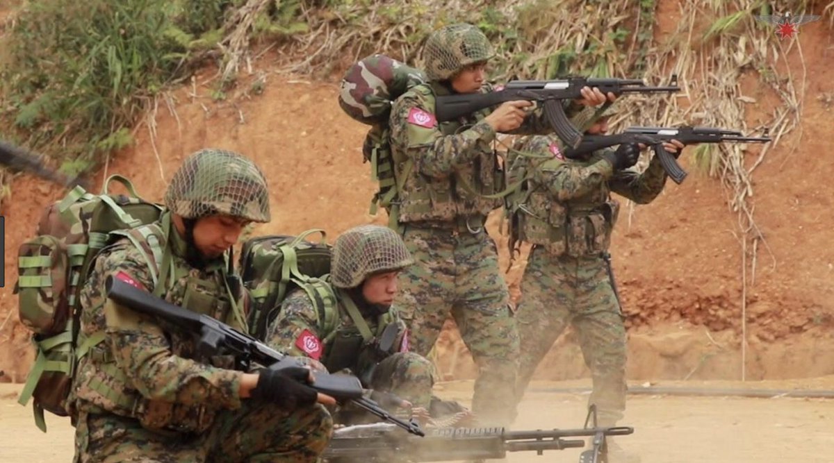 RakhaRazu's tweet photo. What is happening in Myanmar right now is starting a process of decolonization, deburmanization&amp; decentralization. In other words, what we're witnessing is a dying Bamar colonialism in Myanmar. The UN should prepare to welcome newly independent states liberated from Bamar's rule. https://t.co/oqx9PNpMWS
