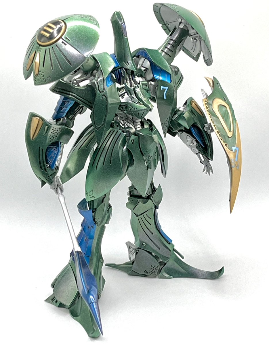 Taishoh77's tweet photo. 1/144エイトール完成
缶スプレーで4層塗装
今回はメイン装甲の色決めに時間が掛かったけど、満足
#fss_jp #ボークス #ボークスims #エイトール #ATOOL  #Aトール https://t.co/8AW0d1E94w