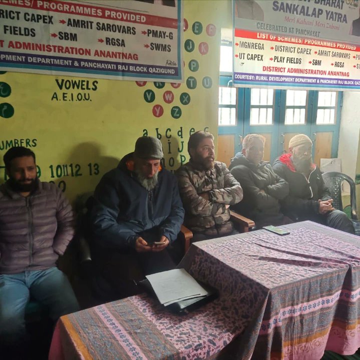 deva_bilal's tweet photo. "Day 2 of Viksit Bharat Sankalap Yatra: Sransoo and Kewa - Inspiring progress! Engaging with vibrant communities, discussing impactful schemes like MGNREGA, PMAY-G, SBM, and more. Grateful for the incredible support from Sransoo and Kewa. #ViksitBharatSankalapYatra #CommunityServ https://t.co/MmdxJ7RIzq