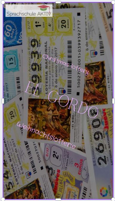SprachaktivFS's tweet photo. Heute machen  wir uns weiter auf den Weg in unserer Reise, diesmal nach Spanien! 🇪🇸  Eine von den vielen Weihnachtstraditionen in Spanien ist „El Gordo“ (der Dicke) die  Weihnachtslotterie. Jedes Jahr an Weihnachten gibt es in Spanien die  größte Lotterie der Welt. https://t.co/GSWTpVLd0b