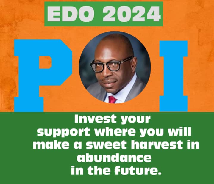 Ozwhite2020's tweet photo. Embrace positive change with Pastor Osagie IzeIyamu Recall APC past success under Gov Adams Oshiomhole focusing on education and infrastructure. Pastor Osagie Ize-Iyamu is ready to lead Edo to new heights Unity and transformation are key #POI2024 #Edo2024 #HomeBoy
#POIForGovernor https://t.co/QnZpIq8mJr