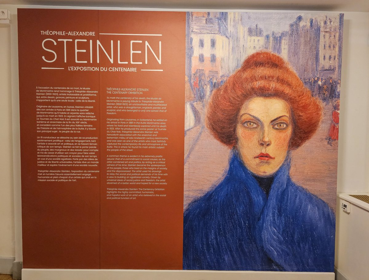 MelleBonPlan's tweet photo. Très intéressante exposition sur #Steinlen au Musée de Montmartre (en collaboration avec le musée d'Orsay) l'artiste qui signa l'affiche iconique du Chat Noir et qui est très fortement associé au #Montmartre Bohême !
📆 A découvrir jusqu'au 11 février 2024
📷 @MelleBonPlan https://t.co/JRKn0K5pKk