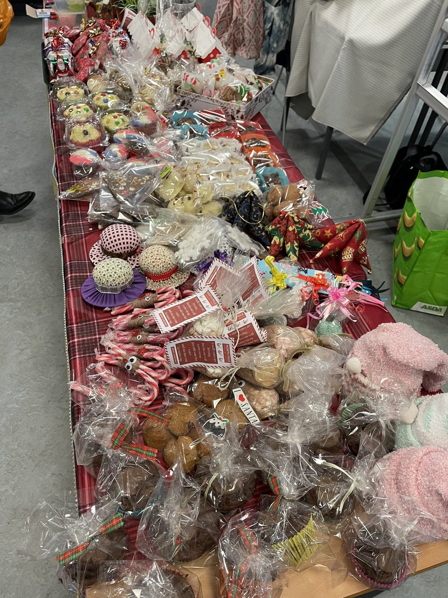 You’re in for a treat! We have a stall at the Grove Academy Christmas Fayre until 2pm.🎄 Look at all these delicacies that our S3 pupils made 😋 They are raising money for their trips to France and Germany next year. 🇫🇷 🇩🇪 <a href="/Grove_Academy/">Grove Academy</a>