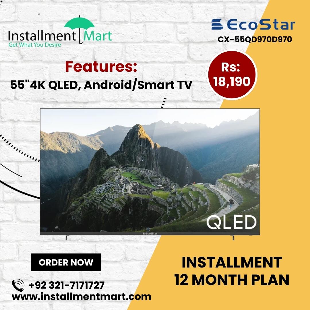 Buy a Brand New EcoStar 55’’ Inch LED Bike on Easy Installments From Installment Mart.
Android App; play.google.com/store/apps/det…
For Apple users: apps.apple.com/pk/app/install…
Contact us: 0321-7171727, 0300-8339996
#BrandNewTV #tcl55InchLED #EasyInstallments