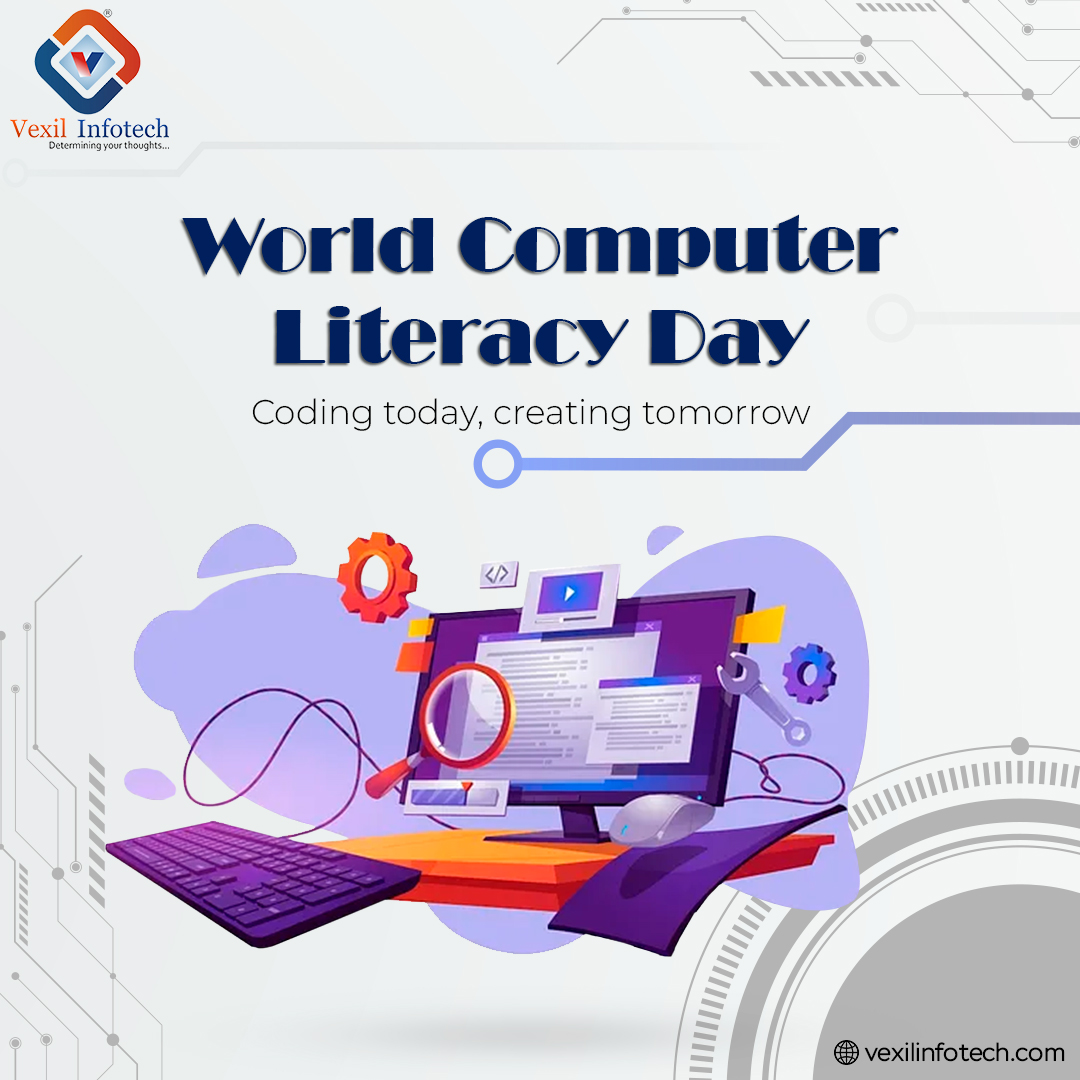 If you will embrace computers today then you are going to progress forever!

𝐇𝐚𝐩𝐩𝐲 𝐖𝐨𝐫𝐥𝐝 𝐂𝐨𝐦𝐩𝐮𝐭𝐞𝐫 𝐋𝐢𝐭𝐞𝐫𝐚𝐜𝐲 𝐃𝐚𝐲!

#WorldComputerLiteracyDay #literacyday #computerliteracy #softwareebgineering #vexilinfotech #teamvexil