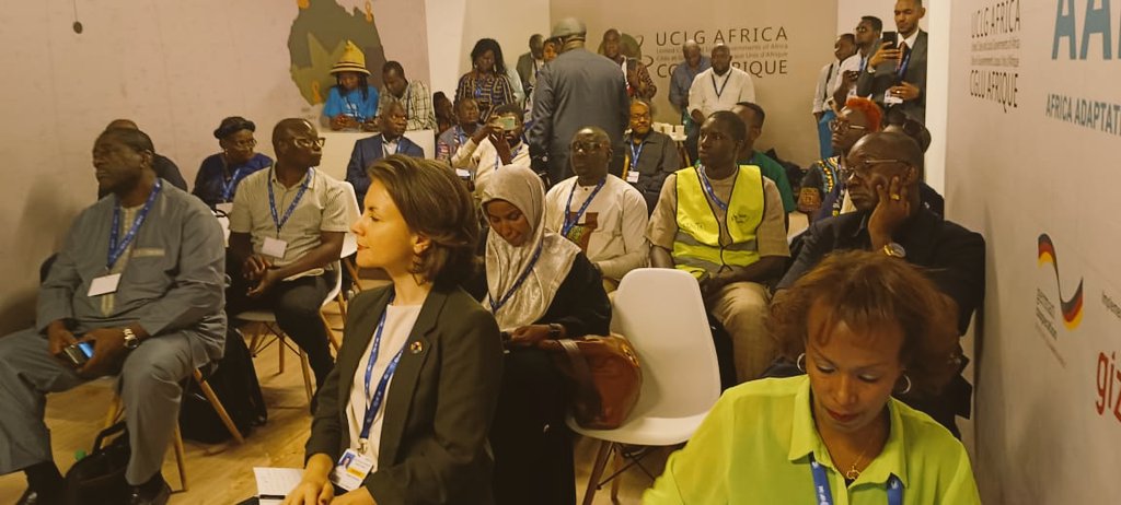 Summer_School1's tweet photo. "In the spotlight at #COP28UAE happening in Dubai is our alumnus, @Zandisile_Howe from Eswatini, her presentation on 'Raising  Adaptation Finance in Africa' went above and beyond, doubling expectations. Join us in urging leaders to recognise youth voices in Adaptation Finance." https://t.co/mXFfmFstzK