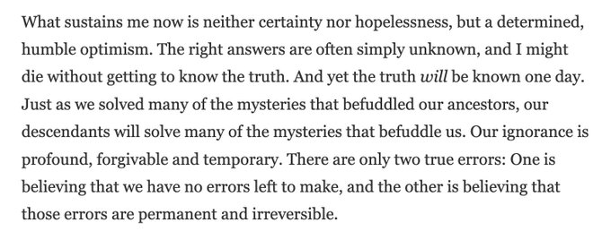 Flossing Teeth and The Quest for Certainty (Adam Mastroianni) https://t.co/CcJOdLV6zk https://t.co/O