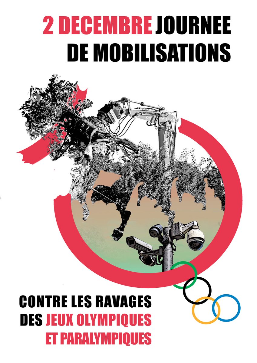 Et c'est parti pour cette journée de mobilisation contre les ravages des #JOP2024 et de ceux à venir ! Suivez la journée 👇