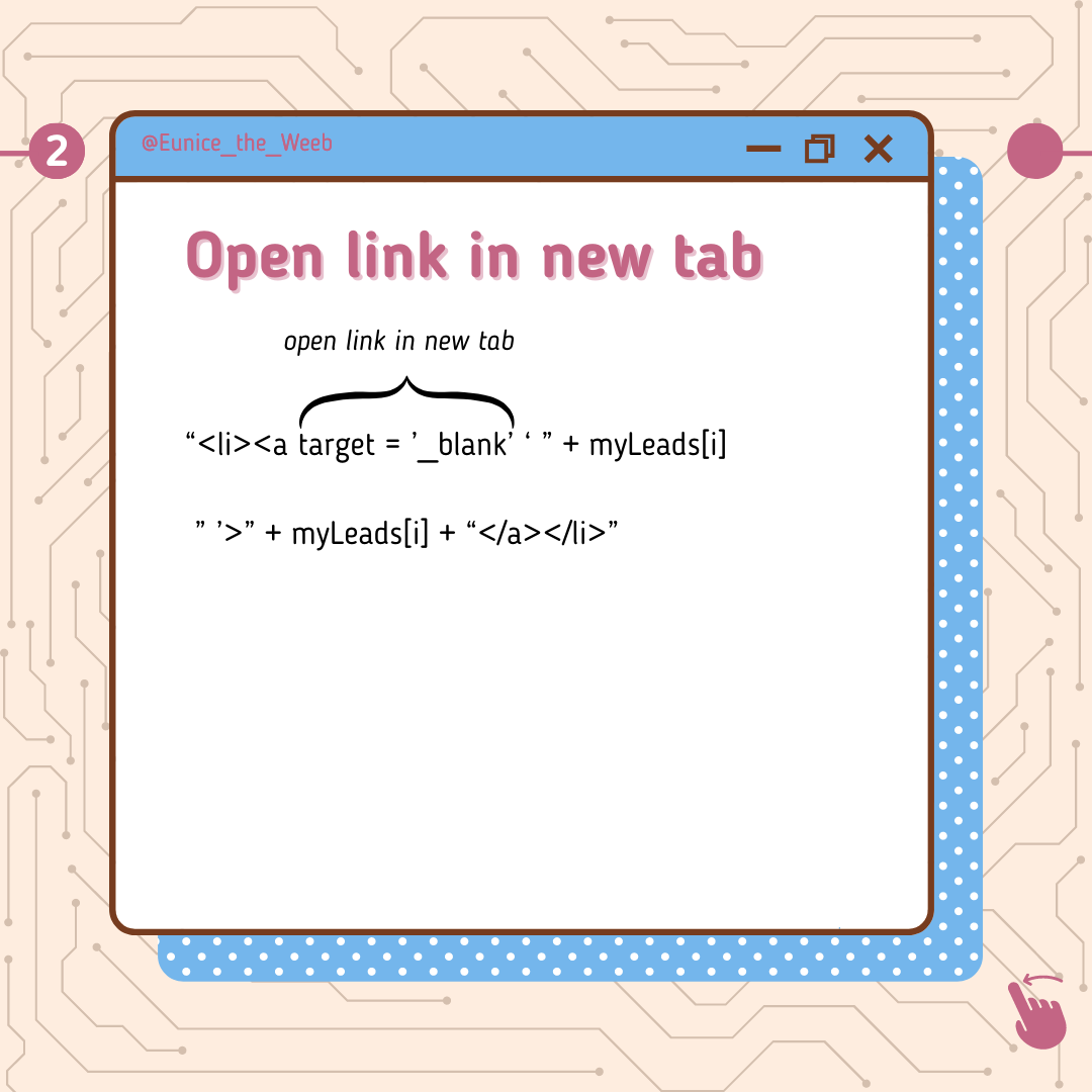 Eunice_the_Weeb's tweet image. What I learnt in Nov. I'm finishing the tutorial video soon!
#webdevelopment #webdeveloperslife #webdesigns #codingdays #frontenddev #frontend #javascript