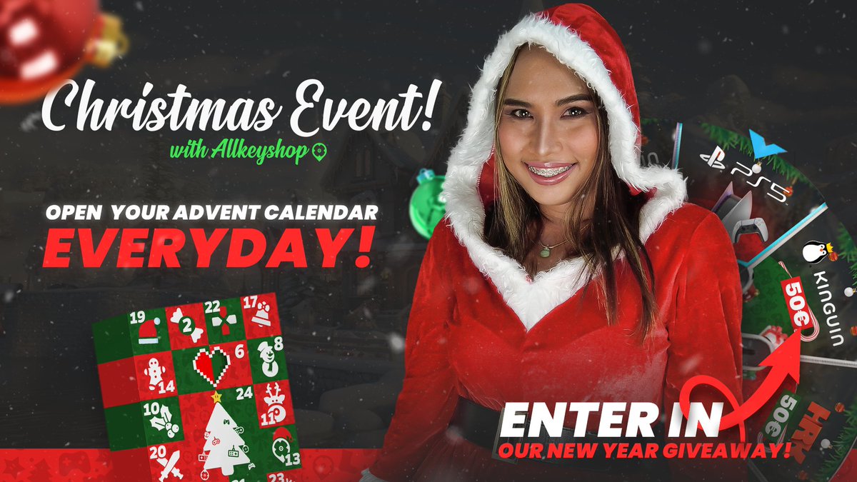 allkeyshop's tweet photo. 💙 ALLKEYSHOP ADVENT CALENDAR

We invite you to come and visit your personal advent calendar starting today. Try to win tons of prizes every day until December 25th 🌟

Also, make sure to join the ALLKEYSHOP NEW YEAR GIVEAWAY!

🎁 https://t.co/JN8WEUzdFP https://t.co/DqTlQvV9QU