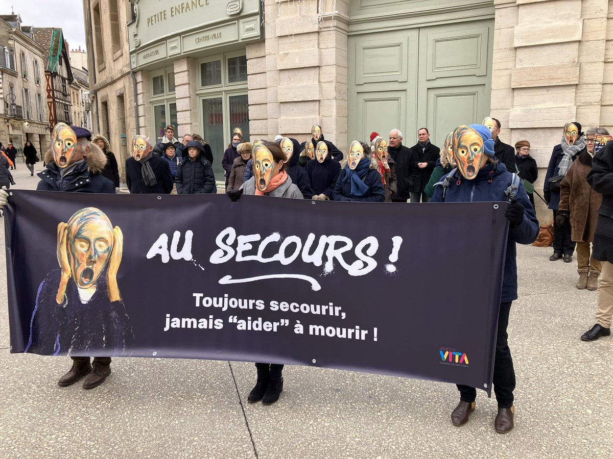 AllianceVita21's tweet image. Le suicide assisté c’est non assistance à personne en danger. Aidons à vivre pas à se tuer ! Ne parlez pas d’aide à mourir !  #Ausecours #LeCri #Dijon @allianceVITA Cc @Lebienpublic