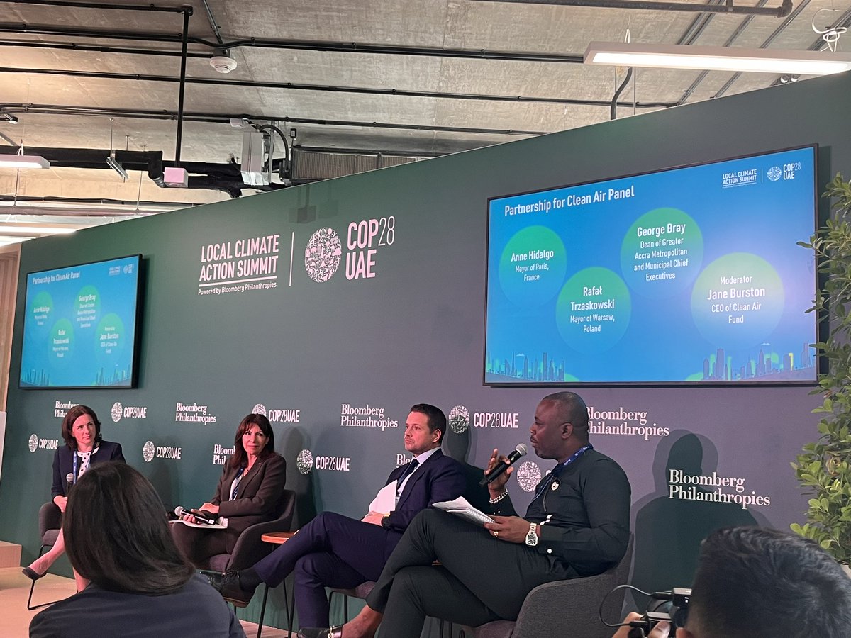 Prof Tolullah Oni (@drtolullah) on Twitter photo 11 <a href="/BreatheCities/">Breathe Cities</a> cities just announced at #Cop28. Mayors of Paris, Warsaw and Accra share their thoughts. Includes 3 cities in Africa: #Johannesburg, #Nairobi and #Accra 🙌🏿🙌🏿
Through tech, community engagement and shared learning, aims to support cities to improve air quality 11 <a href="/BreatheCities/">Breathe Cities</a> cities just announced at #Cop28. Mayors of Paris, Warsaw and Accra share their thoughts. Includes 3 cities in Africa: #Johannesburg, #Nairobi and #Accra 🙌🏿🙌🏿
Through tech, community engagement and shared learning, aims to support cities to improve air quality