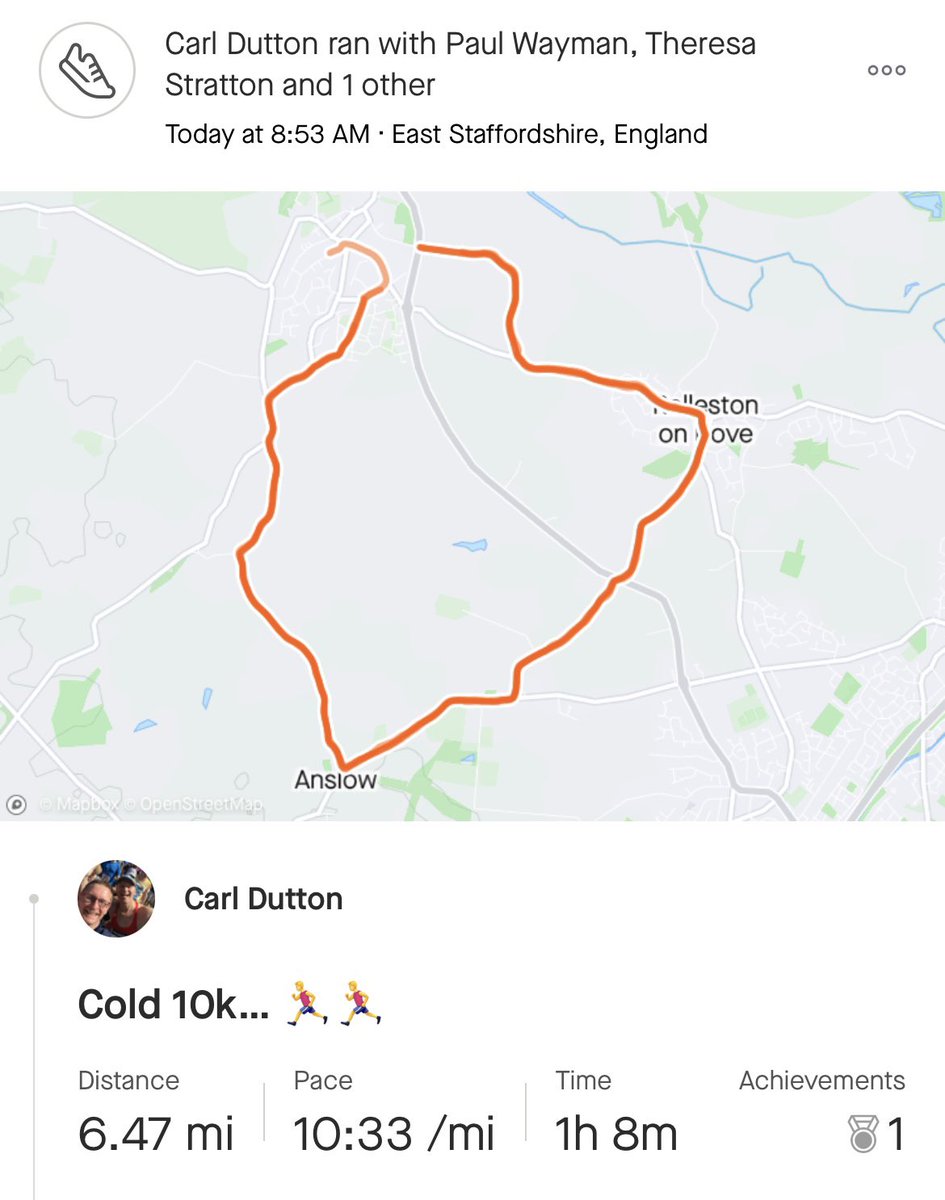 Cold, Fresh start to the weekend.. @UHDBRunningClub 🏃‍♂️🏃‍♂️