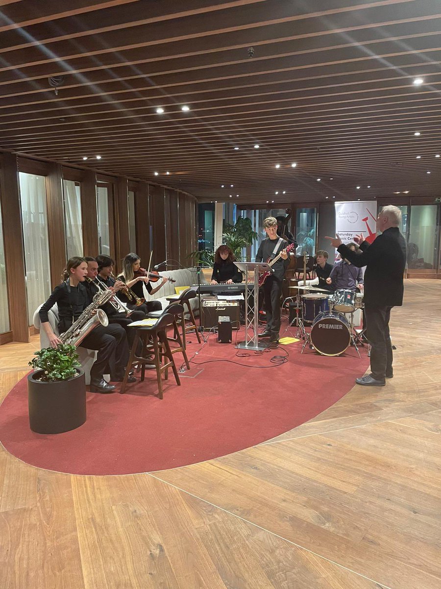 As part of FYM’s Big Give #ChristmasChallenge fundraiser this week, CYM students were delighted to have been invited to play a selection of festive tunes <a href="/10Eightycareers/">10Eightycareers</a> event <a href="/TheShardLondon/">TheShardLondon</a> . Many thanks to the whole team for their on-going support!