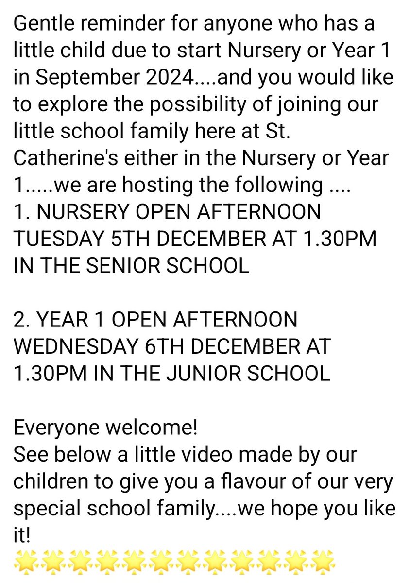 St Catherine's PS tweet media