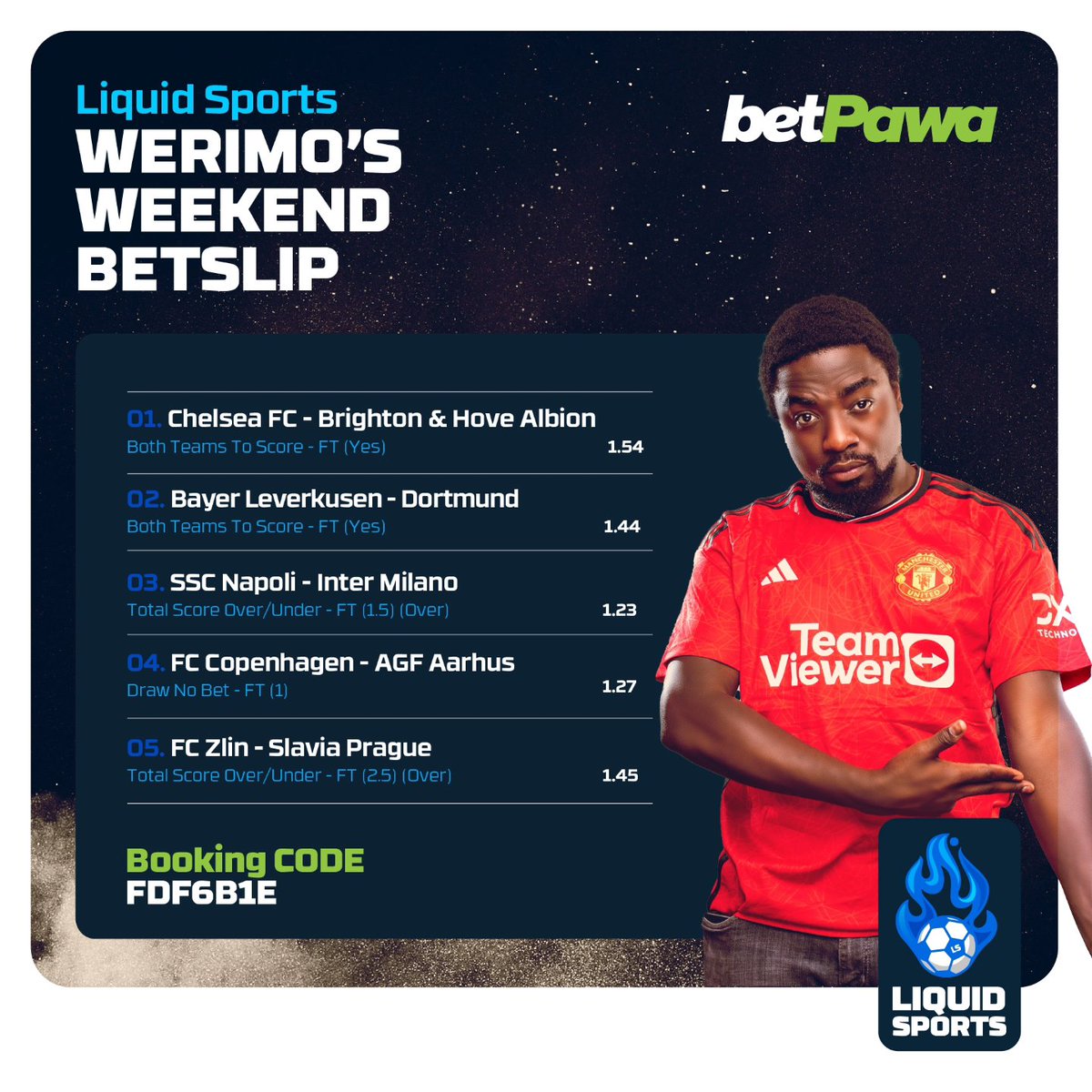 _LiquidSports's tweet photo. Our weekend betslips are ready. 
WEEKEND PREDICTIONS and Betslips are  HERE!!!

Subscribe: https://t.co/1zQG6oICQK

#predictiontips #todaysbet #weekendbet #bettingexpert #Predictiontips #surebet #sureodd #EPL Man United Newcastle Chelsea Brighton Arsenal https://t.co/fM6quJtJqp